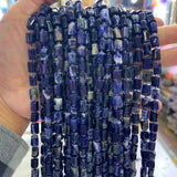 6x8mm Natural Sodalite Stone Beads Column Barrel DIY Loose Beads
