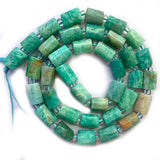 6x8mm Natural Green Amazonite Stone Beads DIY Loose Beads