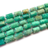 6x8mm Natural Green Amazonite Stone Beads DIY Loose Beads