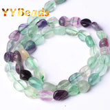 Irregular Colorful Fluorite Beads for Jewelry Making