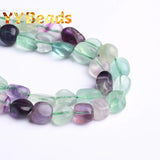 Irregular Colorful Fluorite Beads for Jewelry Making
