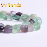 Irregular Colorful Fluorite Beads for Jewelry Making