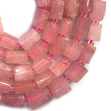 6x8mm Pink Rose Quartzs Beads for Jewelry Making DIY