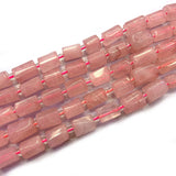 6x8mm Pink Rose Quartzs Beads for Jewelry Making DIY