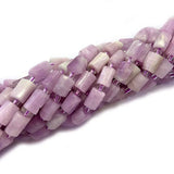 6x8mm Natural Purple Spodumene Stone Beads 15"