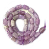 6x8mm Natural Purple Spodumene Stone Beads 15"