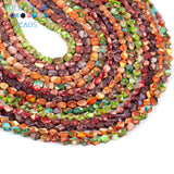 6x8mm Colorful Sea Sediment Jaspers Beads, DIY Bracelet Accessories