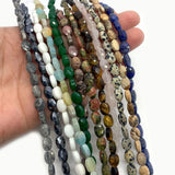 6x8mm Oval Crystal Agate Sandstone Beads DIY Jewelry Making Bracelet