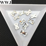 365pcs 6x9mm Bowknot Flatback Glass Crystal Sew On Stone With 2holes
