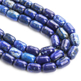 6x9mm Lapis Lazuli Stone Bead Column Loose Beads for Jewelry 7.5/15''