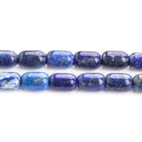 6x9mm Lapis Lazuli Stone Bead Column Loose Beads for Jewelry 7.5/15''