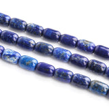 6x9mm Lapis Lazuli Stone Bead Column Loose Beads for Jewelry 7.5/15''