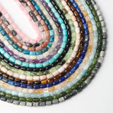 Barrel Shape Tiger Eye Amethyst Lapis Lazuli Tourmaline Gemstone Beads