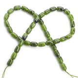 Green Canada Jade Gemstone Beads 6x9mm Column Loose Beads for Jewelry Making
