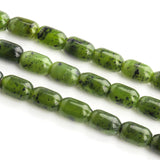 Green Canada Jade Gemstone Beads 6x9mm Column Loose Beads for Jewelry Making