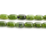 Green Canada Jade Gemstone Beads 6x9mm Column Loose Beads for Jewelry Making
