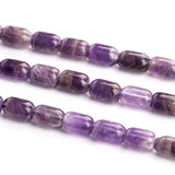 6x9mm Amethyst Purple Quartz Beads Column Loose Spacer Beads 7.5/15''