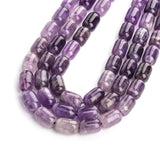 6x9mm Amethyst Purple Quartz Beads Column Loose Spacer Beads 7.5/15''