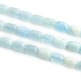 6x9mm Natural Aquamarine Gemstones Beads Column Loose Beads for Jewelry Making