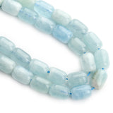 6x9mm Natural Aquamarine Gemstones Beads Column Loose Beads for Jewelry Making