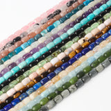 6x9mm Pink Quartz Tiger Eye Drum Stone Beads Jewelry Making DIY Bracelet