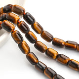 6x9mm Pink Quartz Tiger Eye Drum Stone Beads Jewelry Making DIY Bracelet