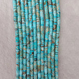6x9mm Snake Skin Stone Beads + 3x6mm Spacer Beads 16''
