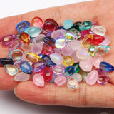 6x9mm Water Drop Czech Glass Beads Transparent Crystal