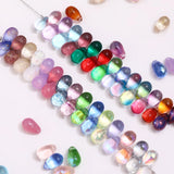 6x9mm Water Drop Czech Glass Beads Transparent Crystal