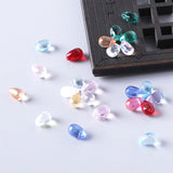6x9mm Water Drop Czech Glass Beads Transparent Crystal