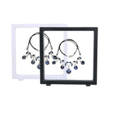 Jewelry Display Box Stand Earring Necklace Display Case 3D Display