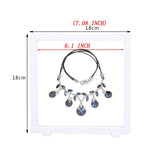 Jewelry Display Box Stand Earring Necklace Display Case 3D Display