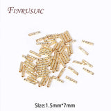 7/10MM Plated Brass Tube Beads DIY Jewelry Making Supplies