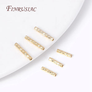 7/10MM Plated Brass Tube Beads DIY Jewelry Making Supplies