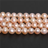Natural Purple Champagne Freshwater Pearls Beads Jewelry Making