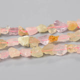 Raw Crystal Quartz Stone Amethysts Citrines Nugget Beads