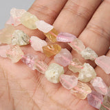 Raw Crystal Quartz Stone Amethysts Citrines Nugget Beads