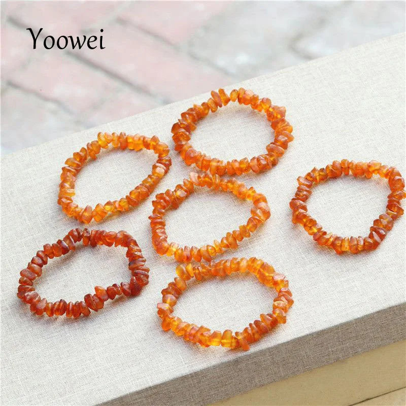 Raw Amber Bracelets for Women | 100% Real Cognac Beads