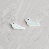 Natural Pearl Shell 15MM Double-Faces Birds Animal Beads