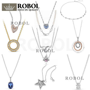 925 Sterling Silver Key Necklace Ladies Jewelry