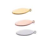 20Pcs/Lot Stainless Steel Leaf Geometric Amulet DIY Jewelry