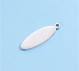 20Pcs/Lot Stainless Steel Leaf Geometric Amulet DIY Jewelry