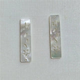 Natural Mother Shell Charms Beads Jewelry 4Pcs