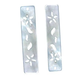 Natural Mother Shell Charms Beads Jewelry 4Pcs