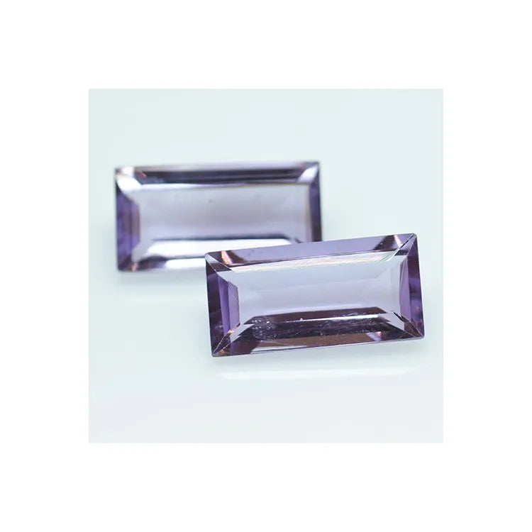 7.35ct Baguette Cut Amethysts Set