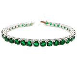 7.5" AAAA CZ Tennis Bracelet, Colorful 5mm CZ, Sparkling CZ Jewelry