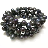 7.5'' Natural Rice Memory Wrap Pearl Bracelet