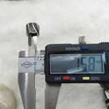 7.58mm Engrave Cylinder Beads Charms for Men's Leather Bracelet