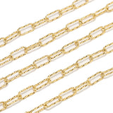 7.5MM Stainless Steel Textured Paperclip Chains for Jewelry Making
