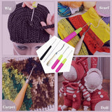 Latch Hook Crochet Needles Kit for Hair Carpet Making